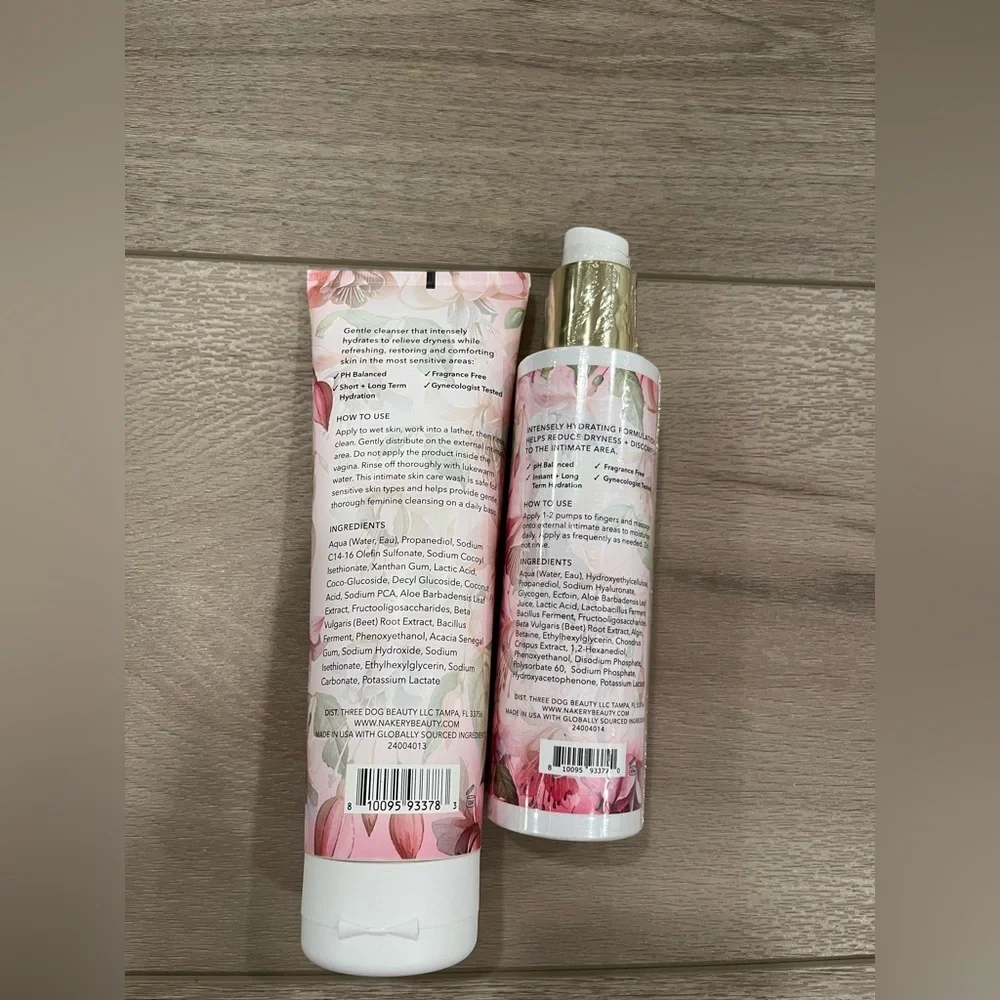 Nakery Pure Refresh Intimate Cleanser And Moisturizer ph Balance Restore SEALED
